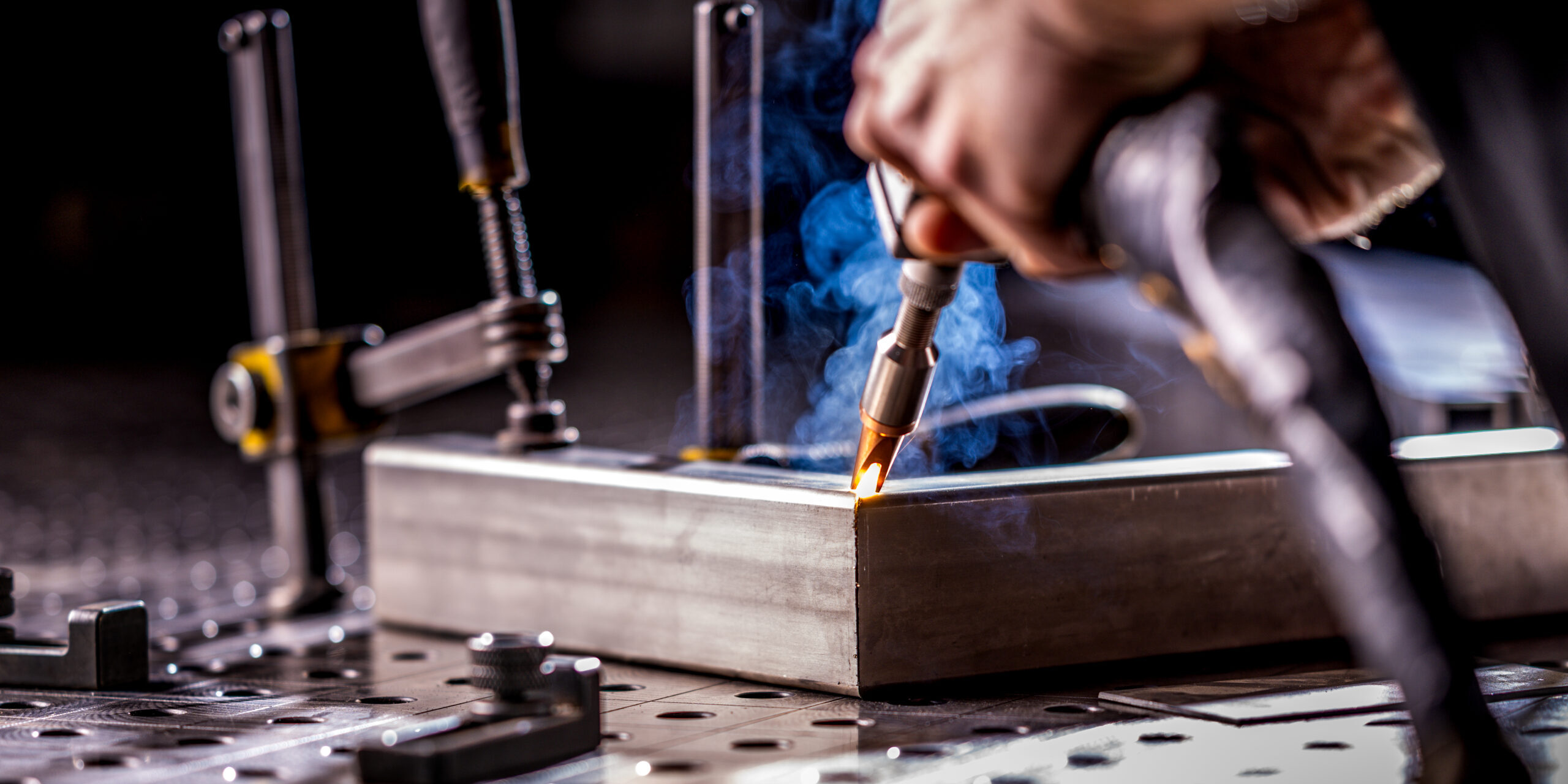 Precision Welding Process by Technician