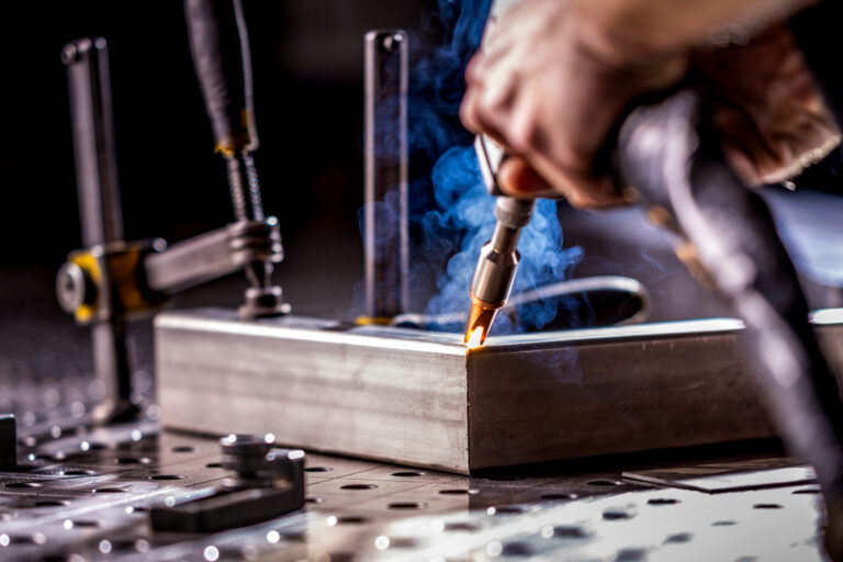 Precision  Welding Process by Technician